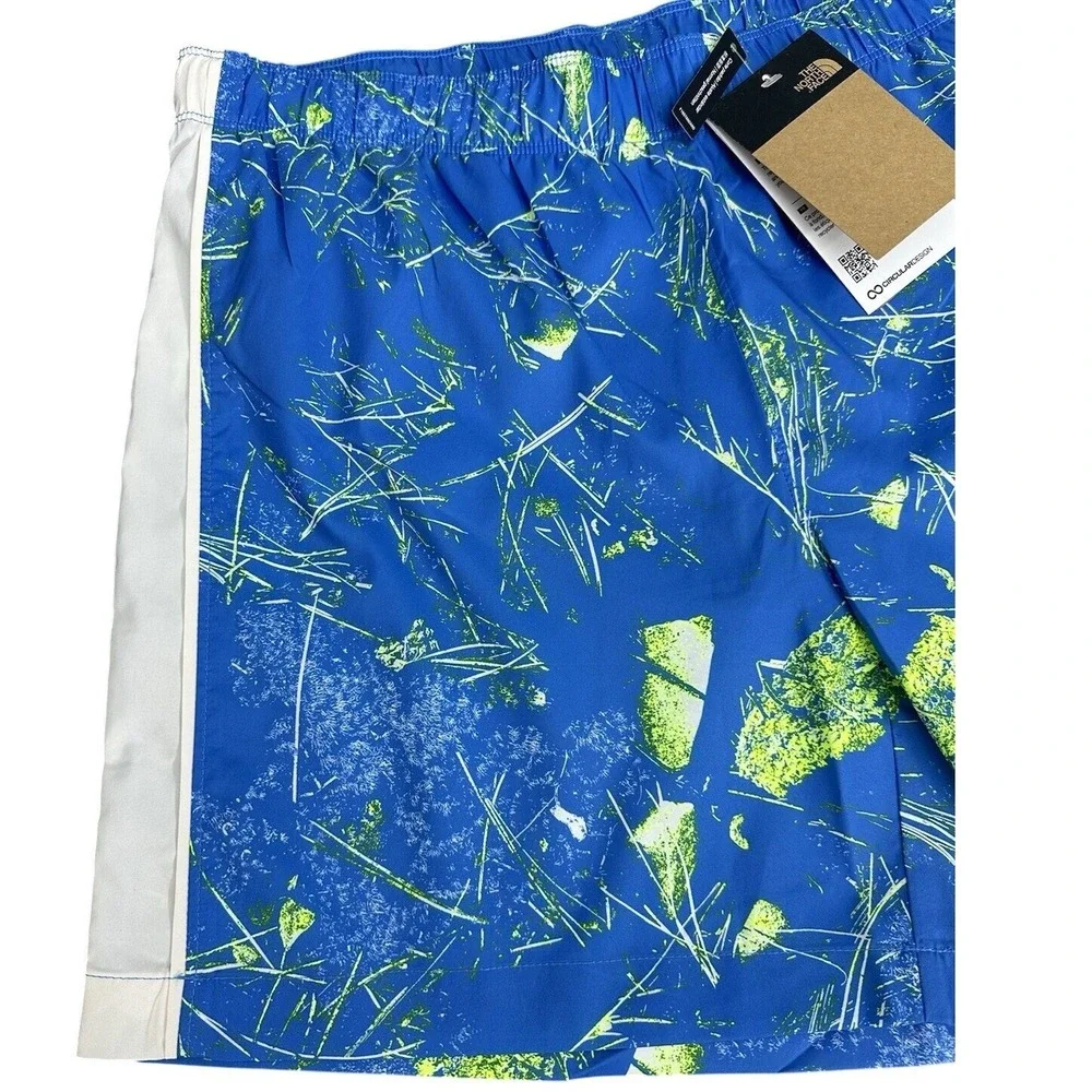The North‎ Face Men's Elevation Short,súper Sonic Blue Valley Floor Print Small